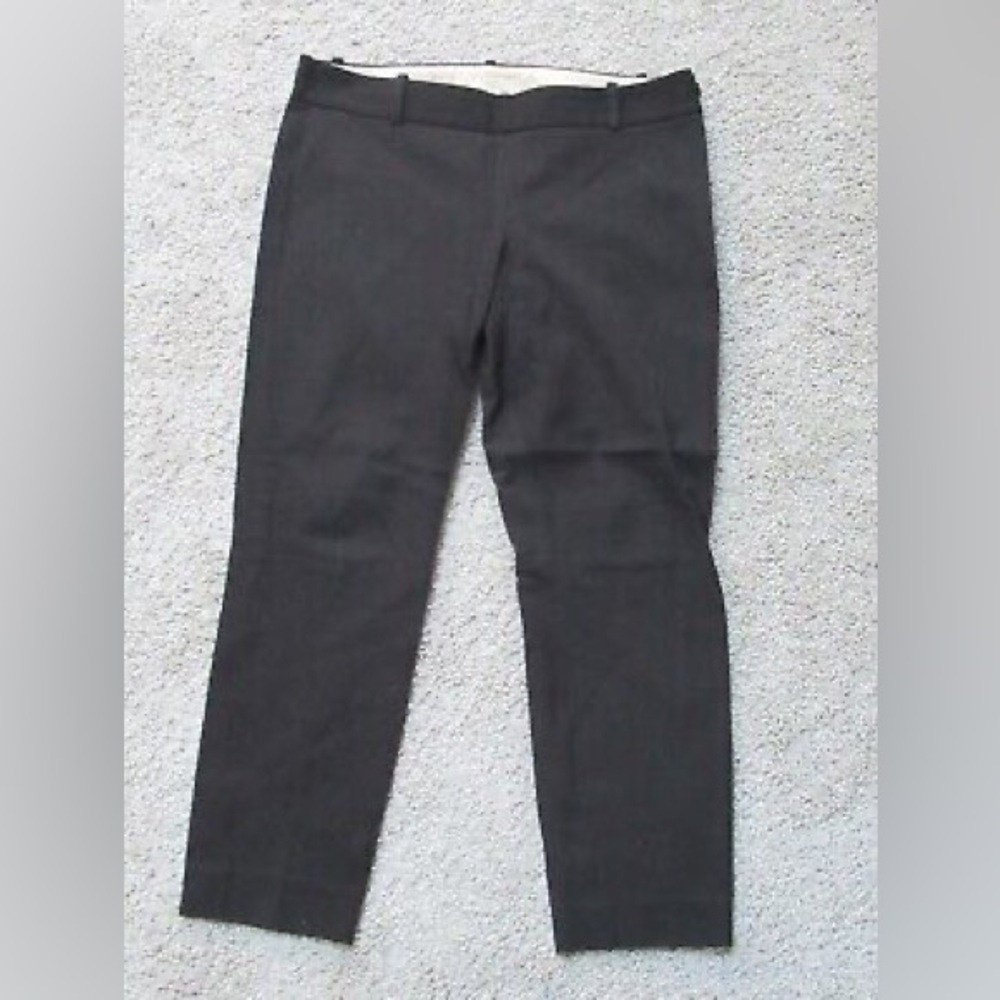 J. Crew Stretch Womens City Fit Pants Side Zip Black (2)